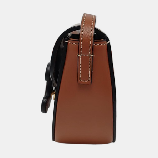 Authenticated pre-owned  FOLCO CUIR TRIOMPHE Calfskin Brown - Shoulder Bag at Looply