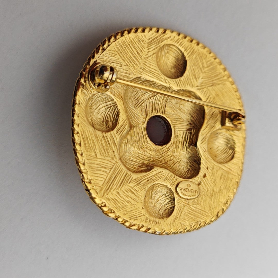 Metal Gold Brooch