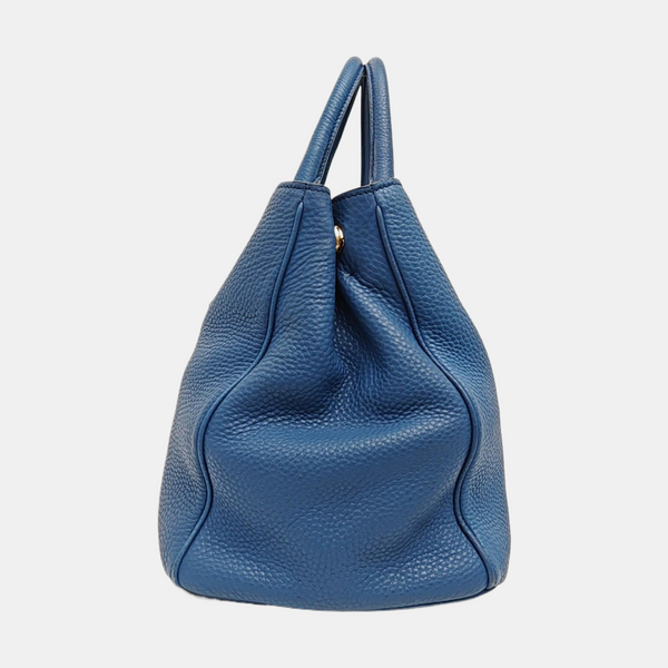 Calfskin Tote Bag Blue