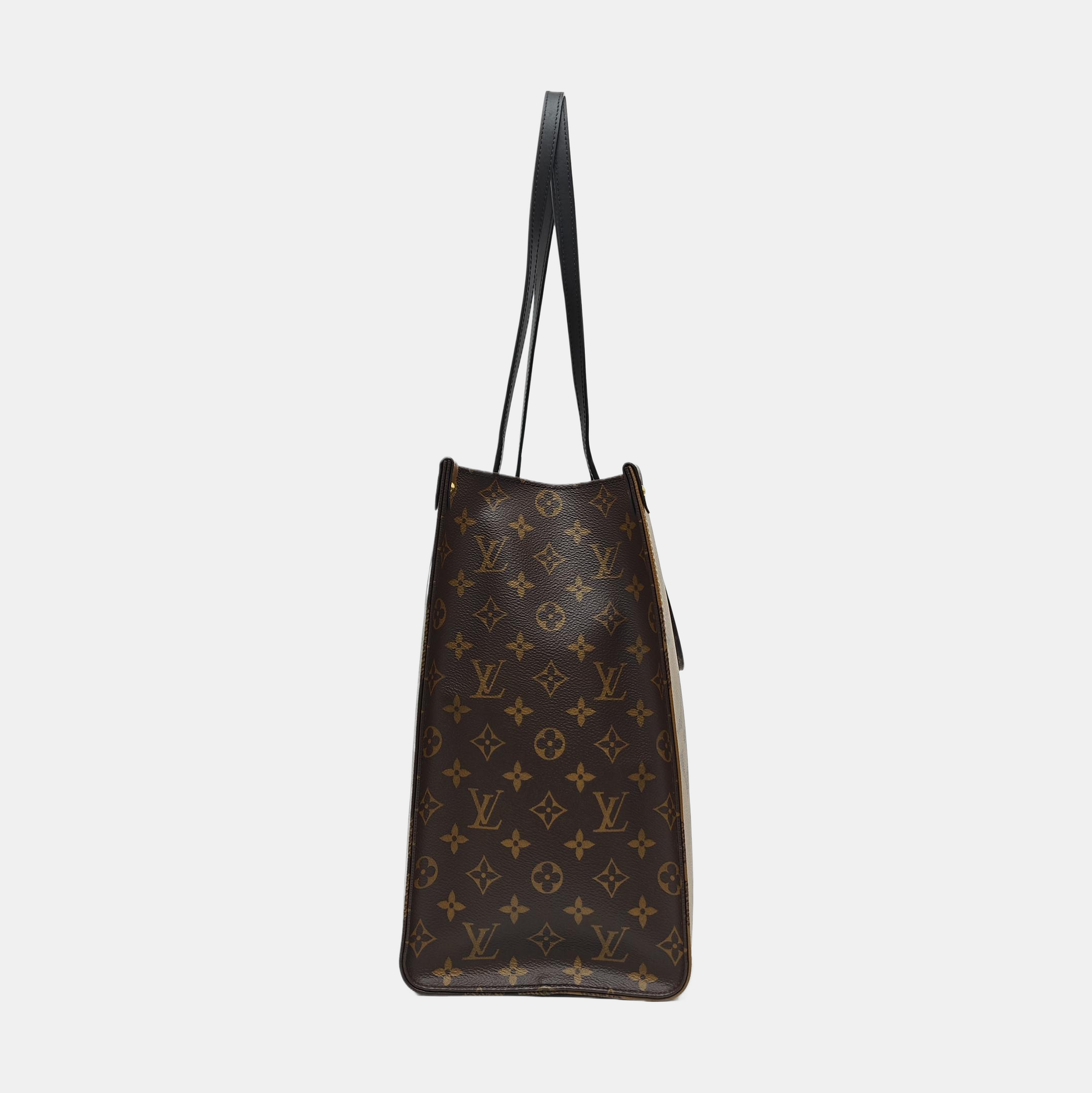 ONTHEGO GM Monogram Coated Canvas Brown