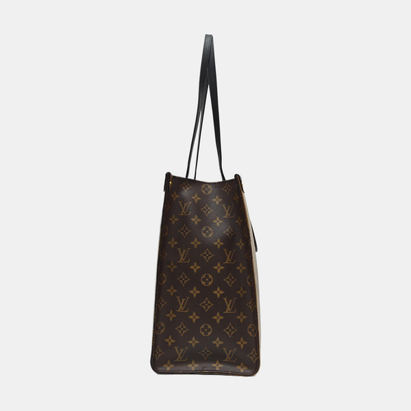ONTHEGO GM Monogram Coated Canvas Brown