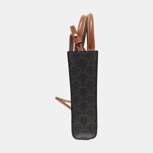 CABAS CELINE Mini Coated Canvas Brown