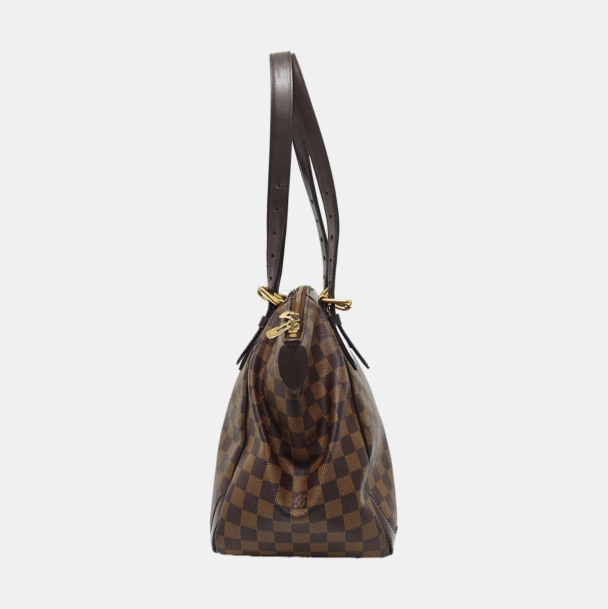 VERONA MM Damier Ebene Coated Canvas Brown