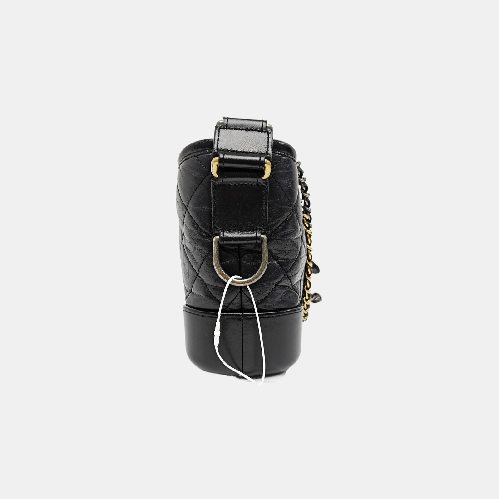 GABRIELLE Small Quilted Calfskin Black