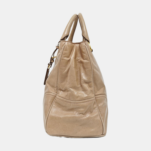 Calfskin Tote Bag Brown