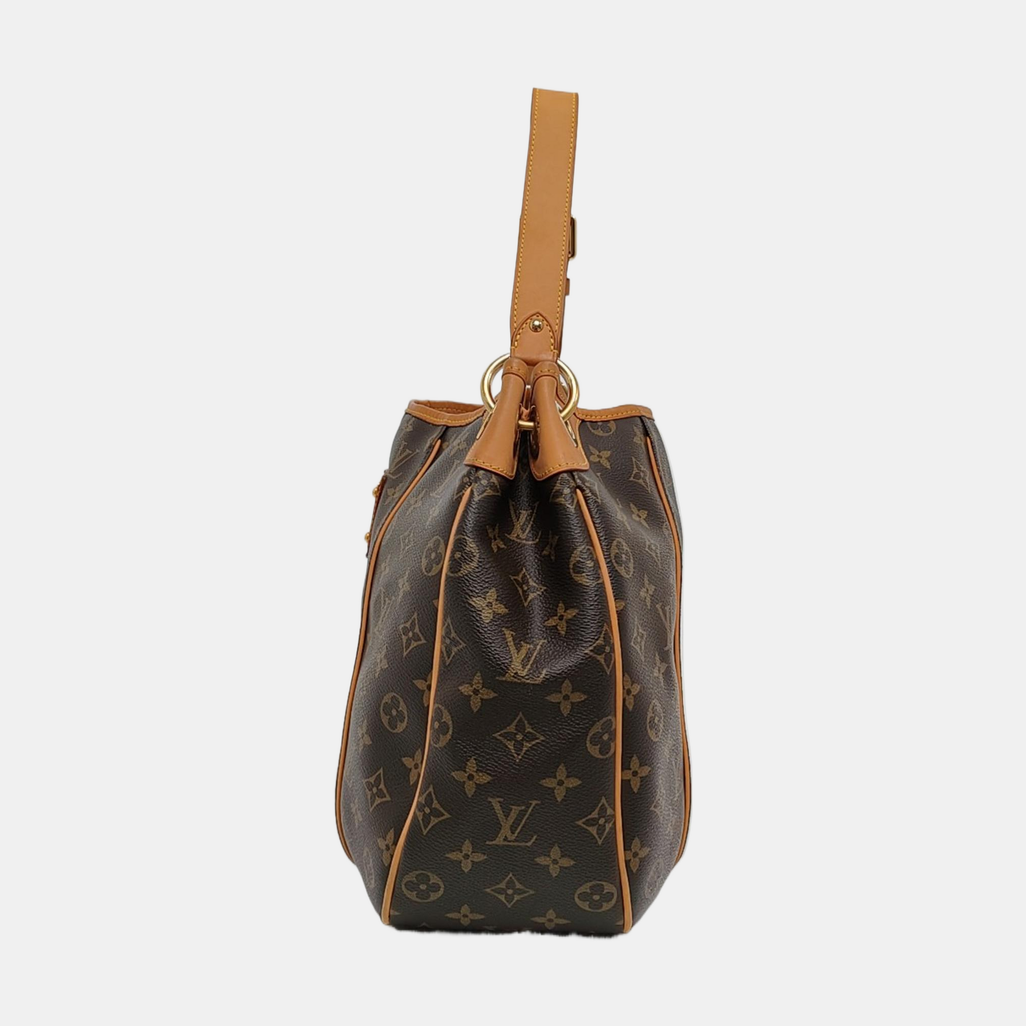 GALLIERA PM Monogram Coated Canvas Brown
