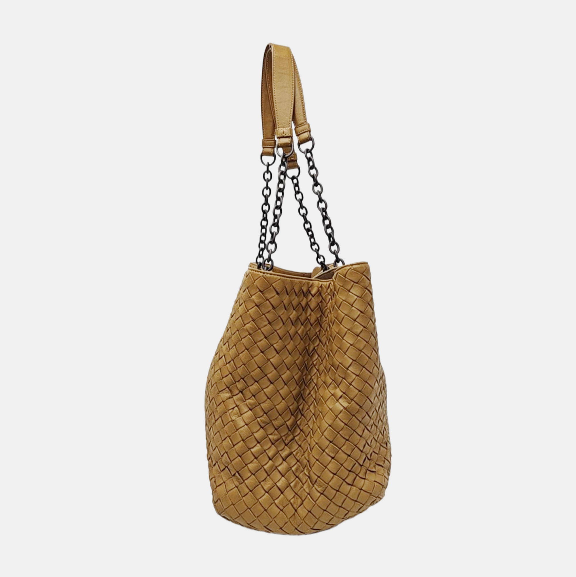 Lambskin Tote Bag Brown