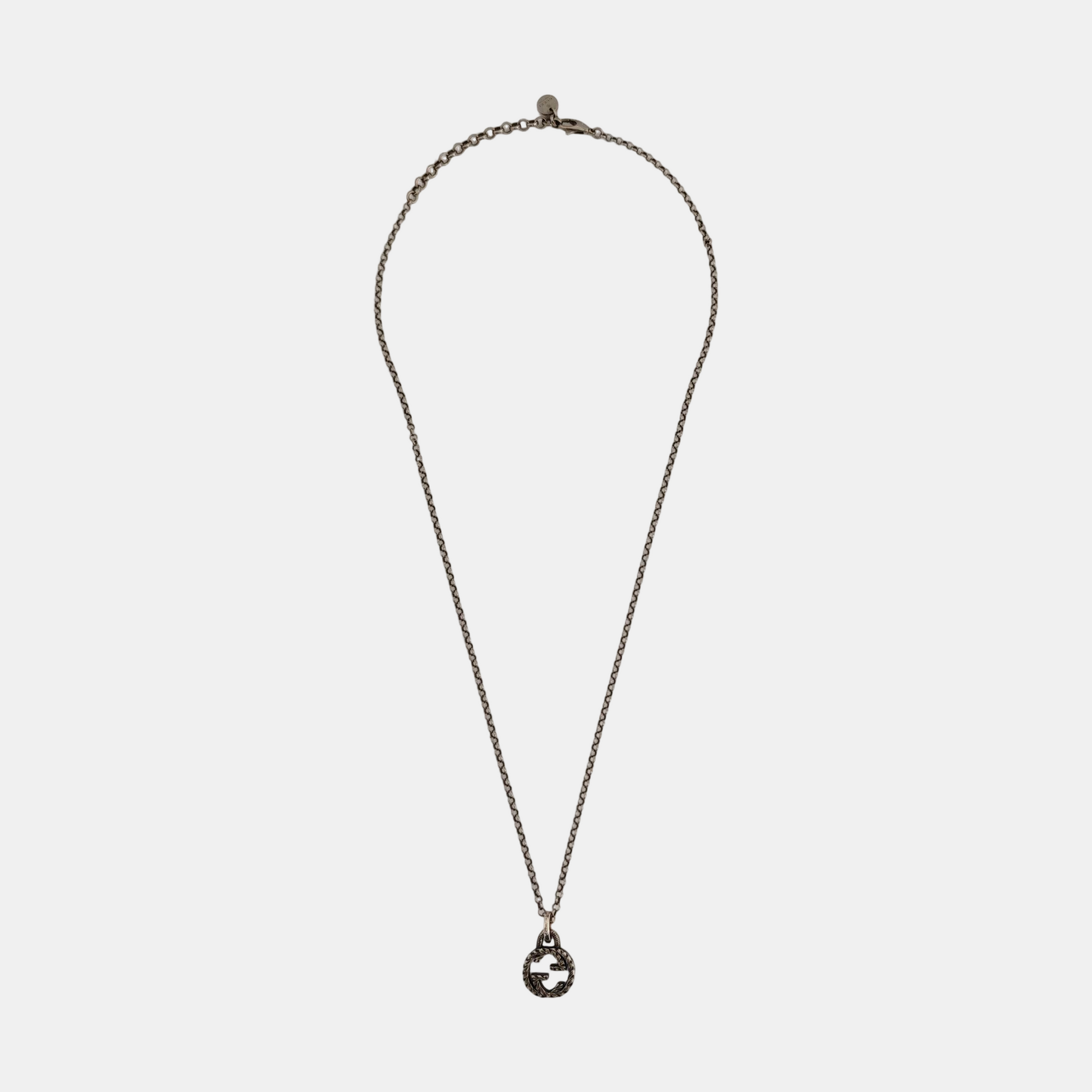 Interlocking G 925 Sterling Silver Necklace