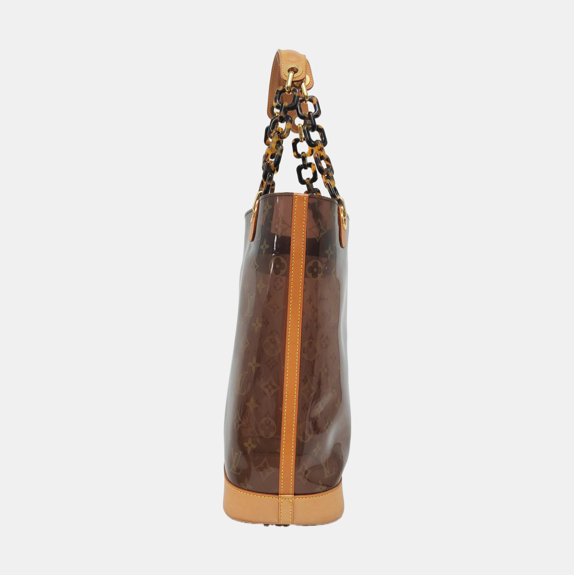 SAC AMBRE Monogram Plastic Brown