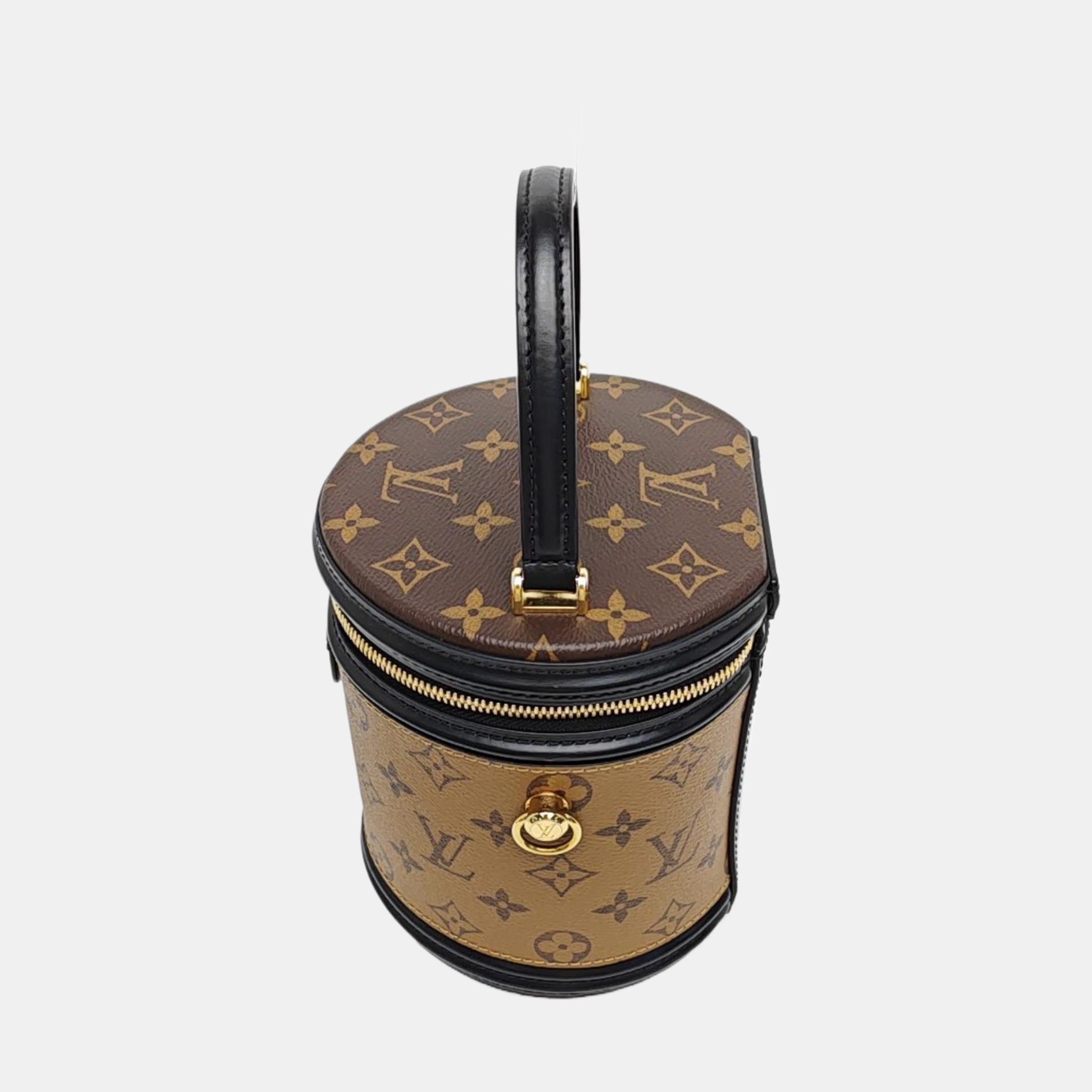 CANNES PM Monogram Coated Canvas Brown