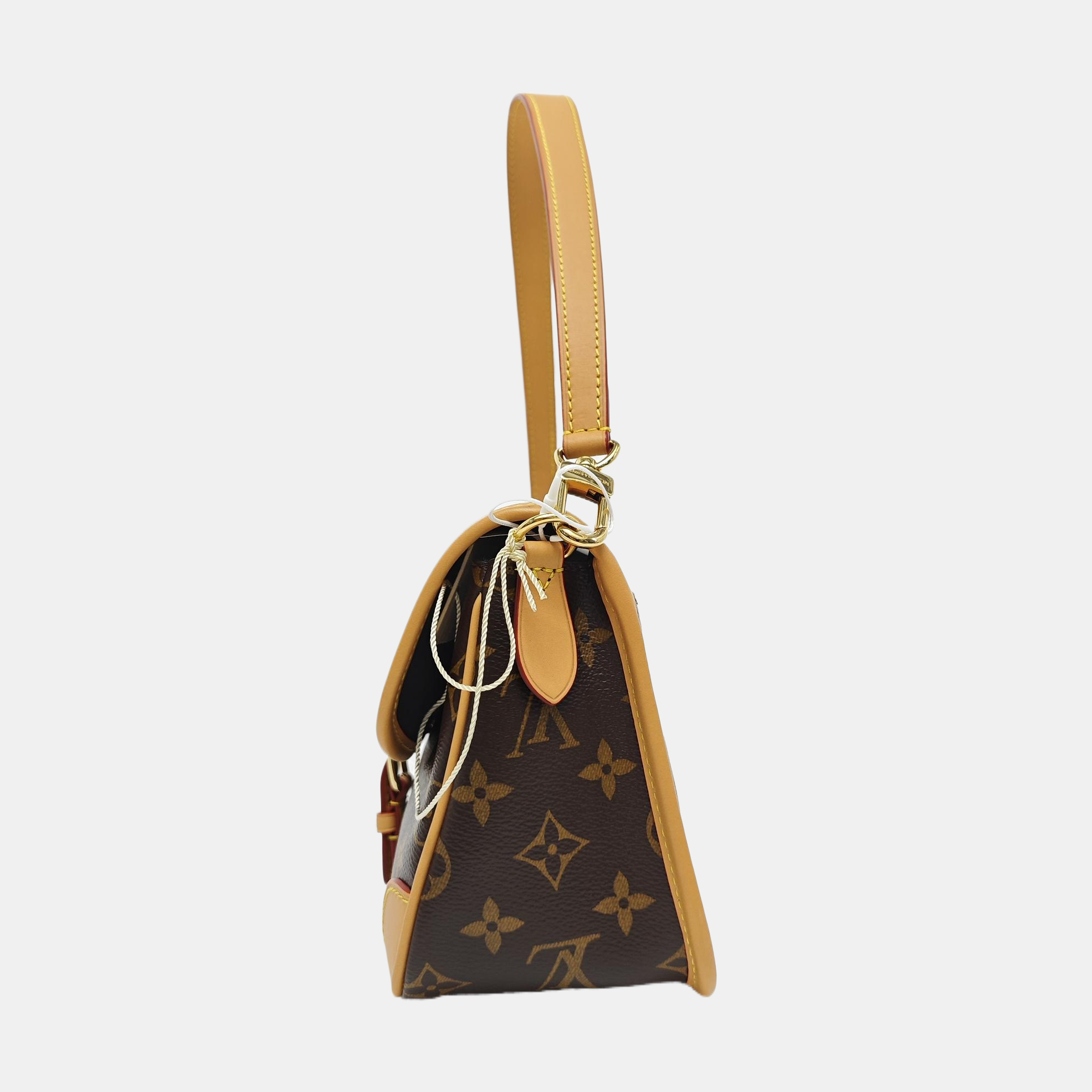 DIANE Monogram Coated Canvas Brown
