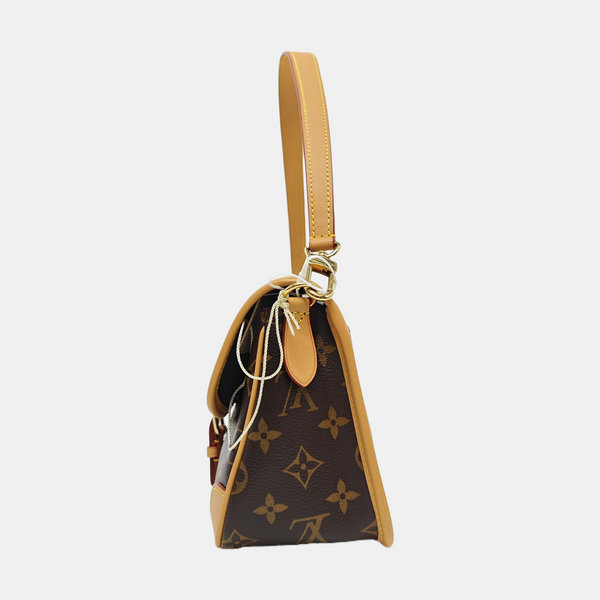 DIANE Monogram Coated Canvas Brown