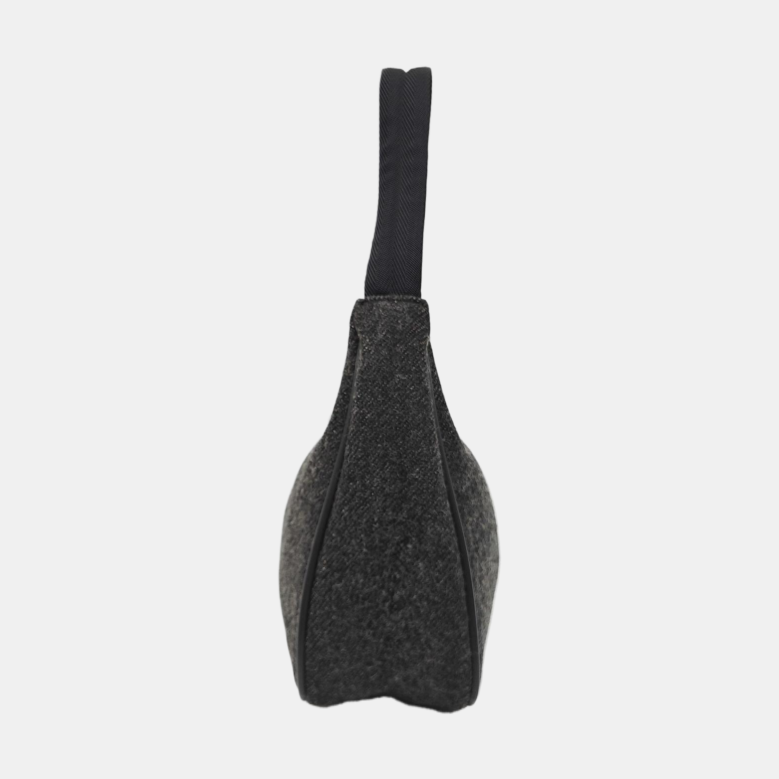 Authenticated pre-owned  Re-Edition Wool Gray - Top Handle Bag at Looply