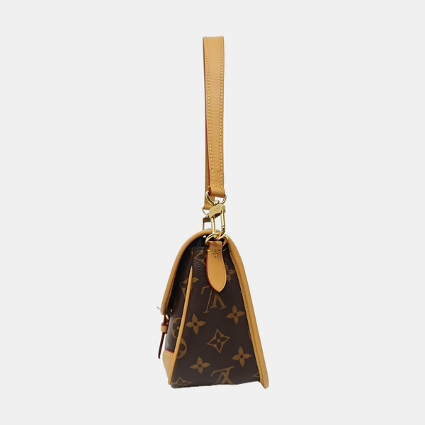 DIANE Monogram Coated Canvas Brown