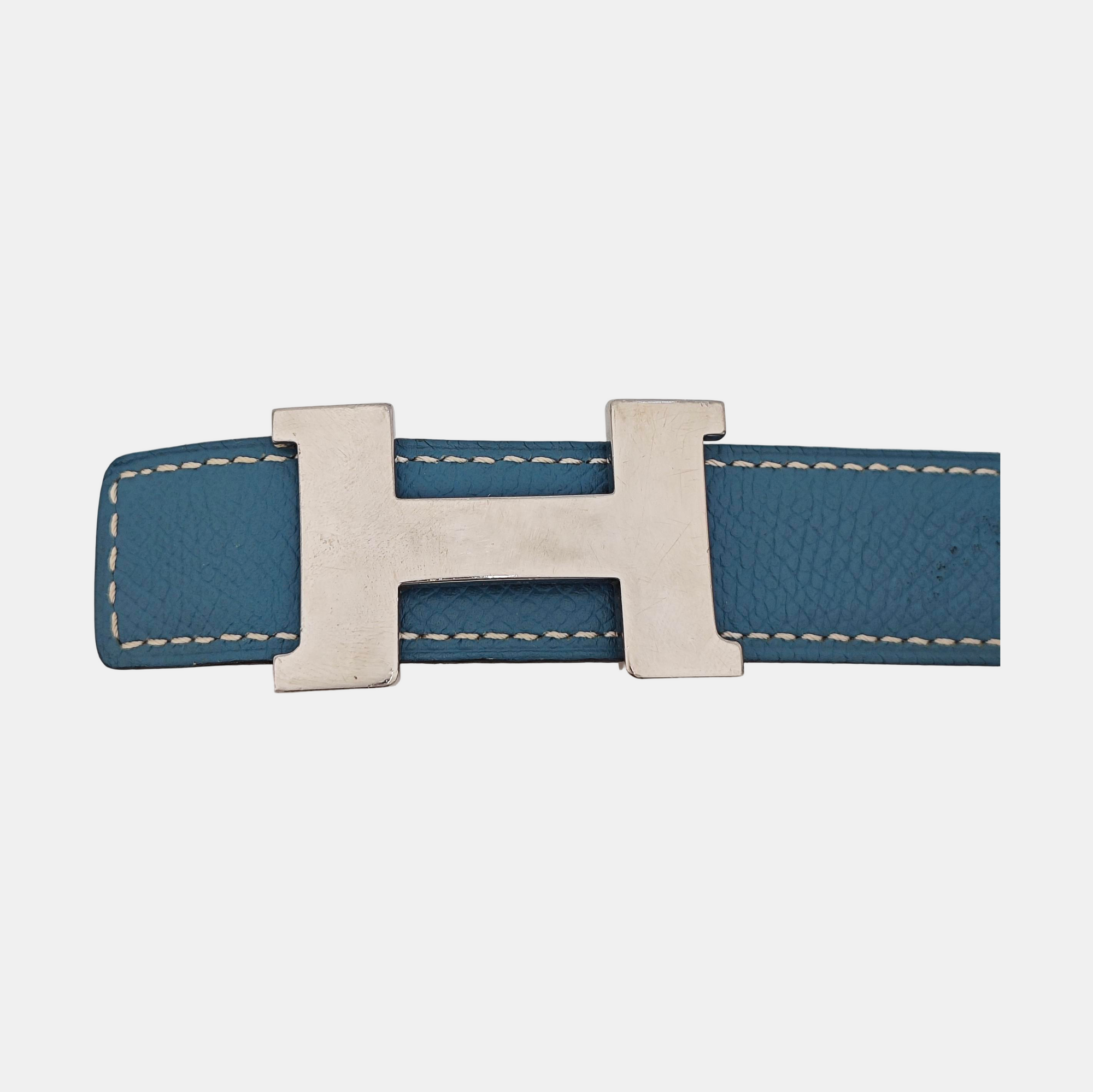 Leather Belt Blue