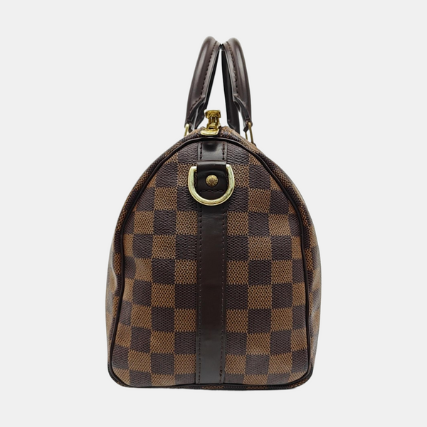 SPEEDY 25 Damier Ebene Coated Canvas Brown