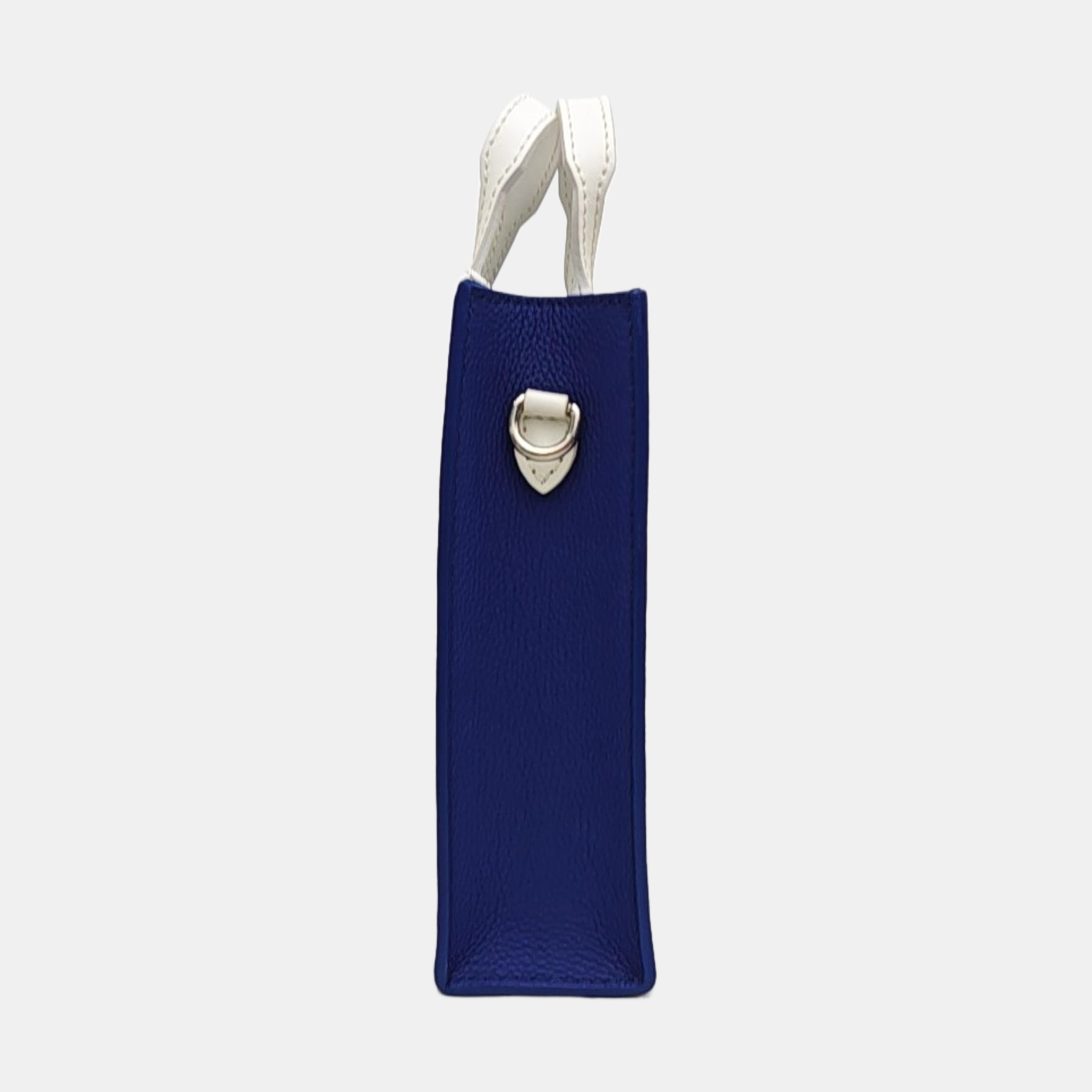 SAC PLAT Extra Small Calfskin Blue