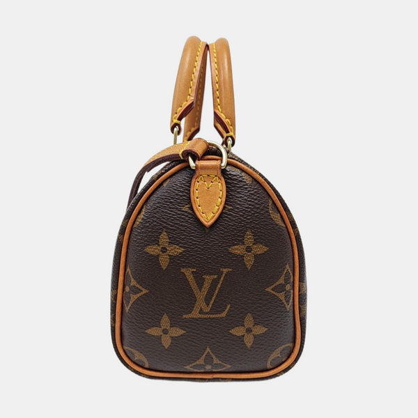 SPEEDY Nano Monogram Coated Canvas Brown