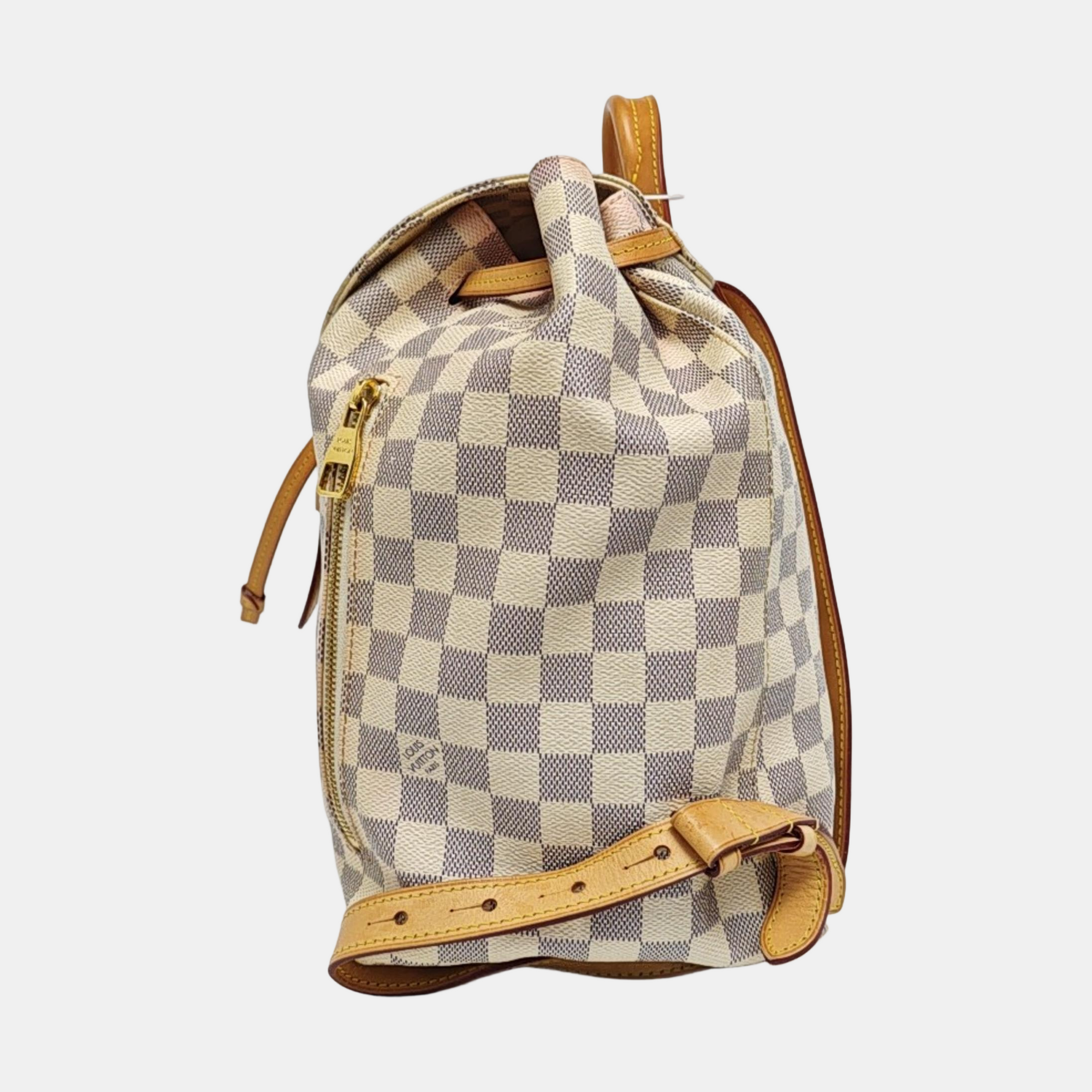 SPERONE Damier Azur Coated Canvas White