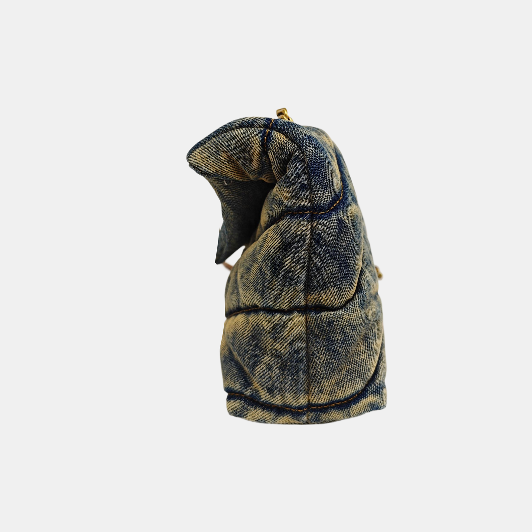 PUFFER Mini Quilted Denim Blue