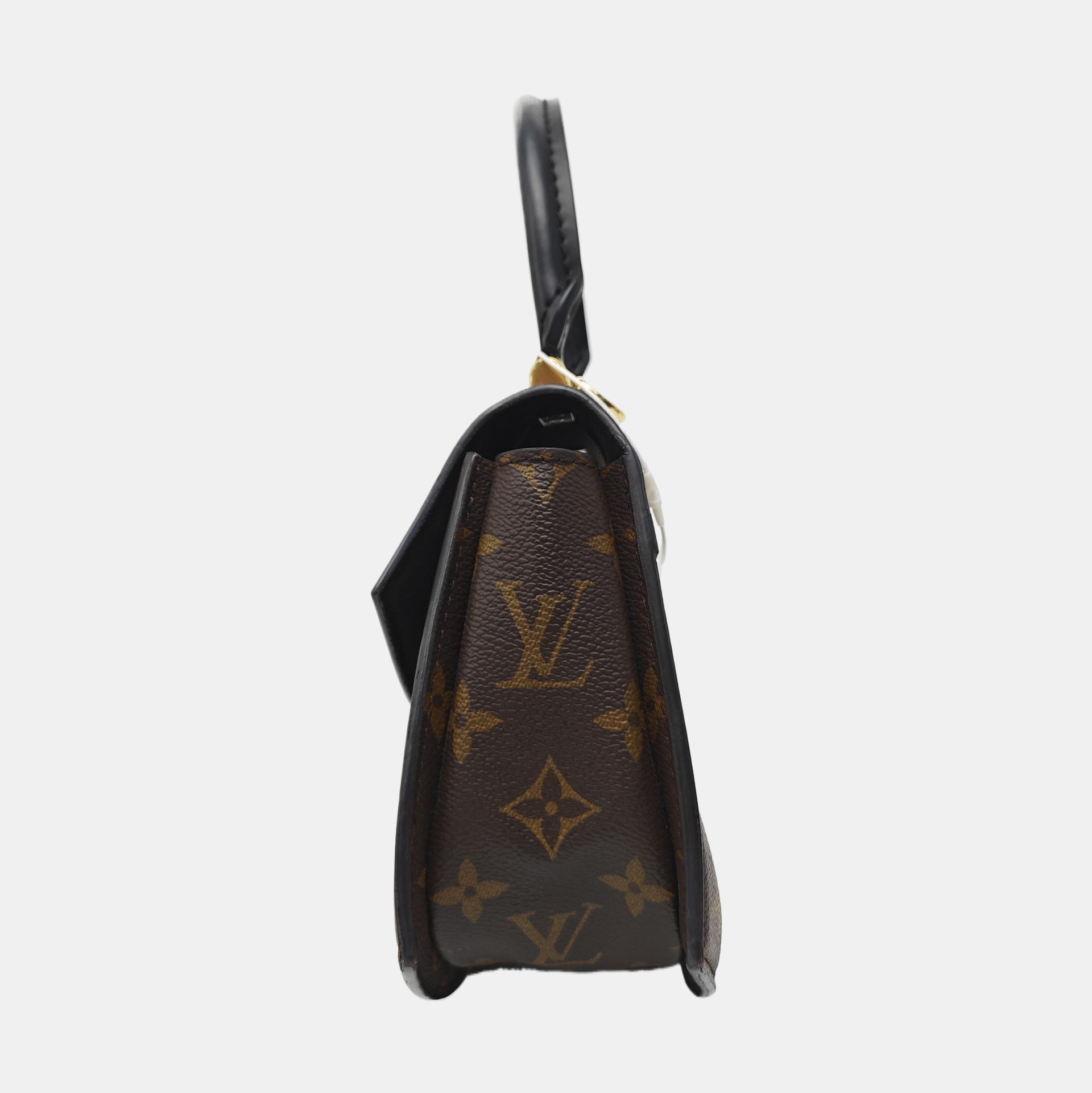 Monogram Coated Canvas Shoulder Bag Super Mini Brown