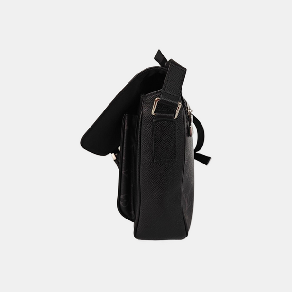 TAIGARAMA Monogram Coated Canvas Black