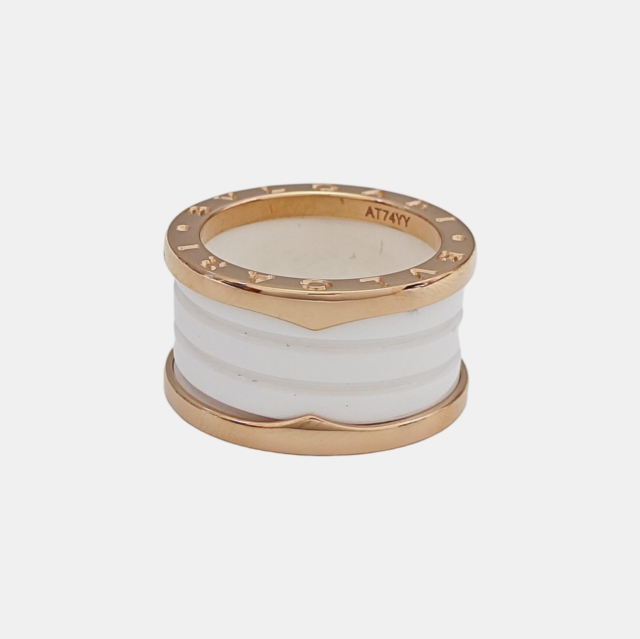 B.ZERO1 18k Rose Gold Ring EU 52