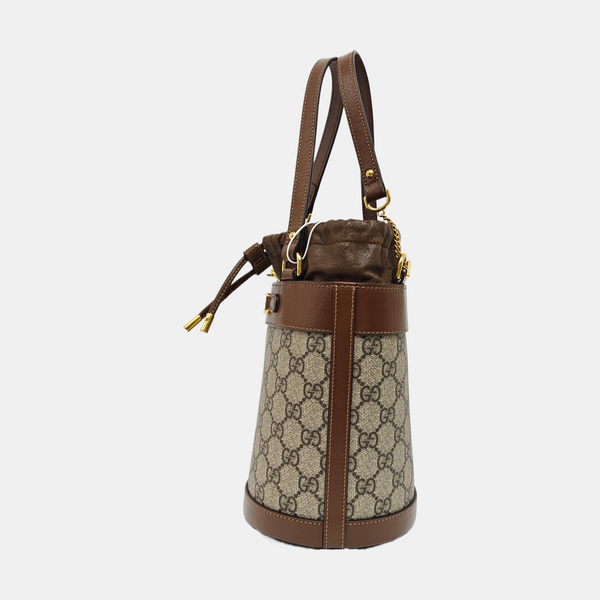 Horsebit 1955 Small Coated Canvas Beige