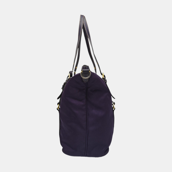 Nylon Tote Bag Purple