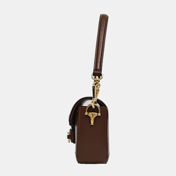 Horsebit 1955 Medium Monogram Coated Canvas Black