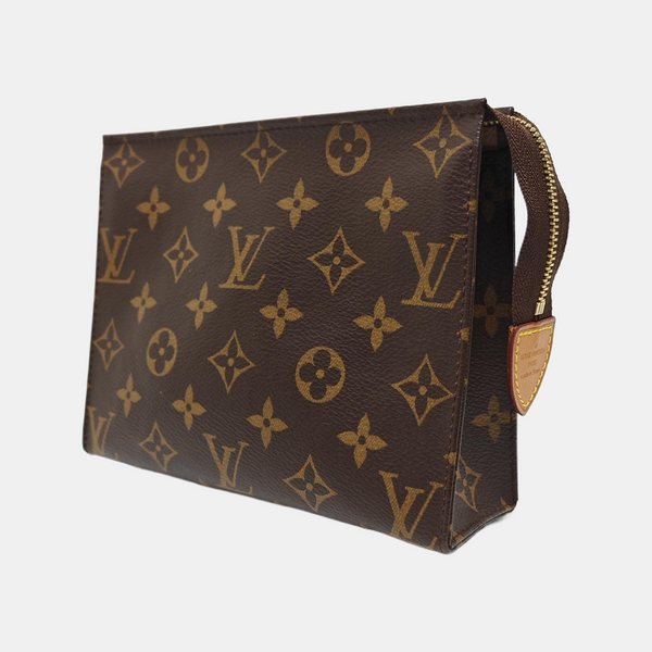 TOILET POCKET 19 Monogram Coated Canvas Brown