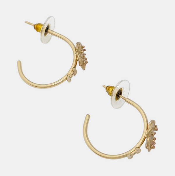 Metal Gold Stud Earrings