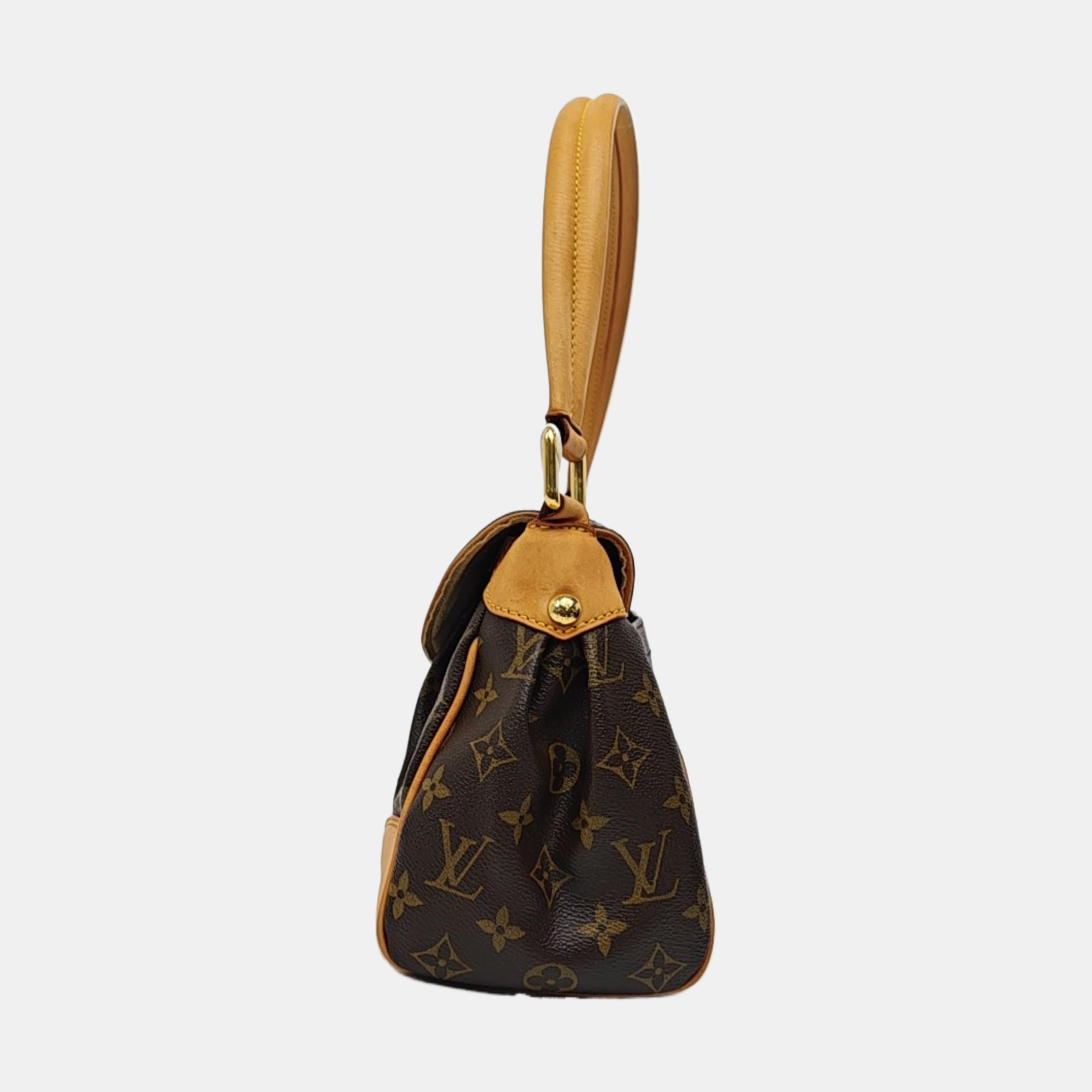 BEVERLY MM Monogram Coated Canvas Brown