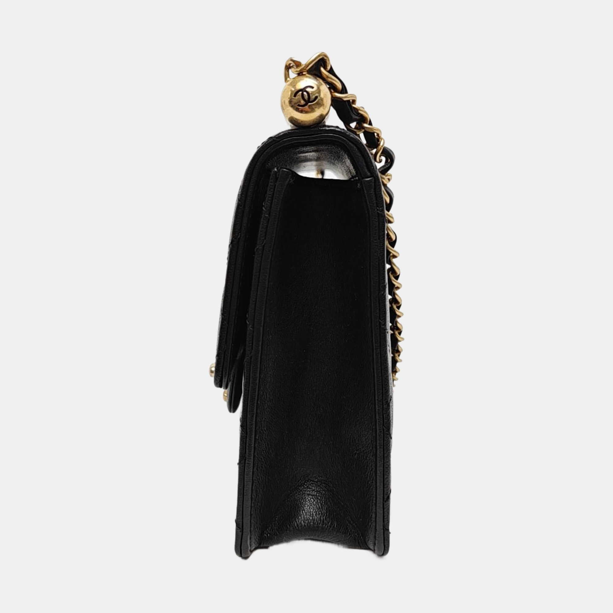 Quilted Lambskin Mini Black