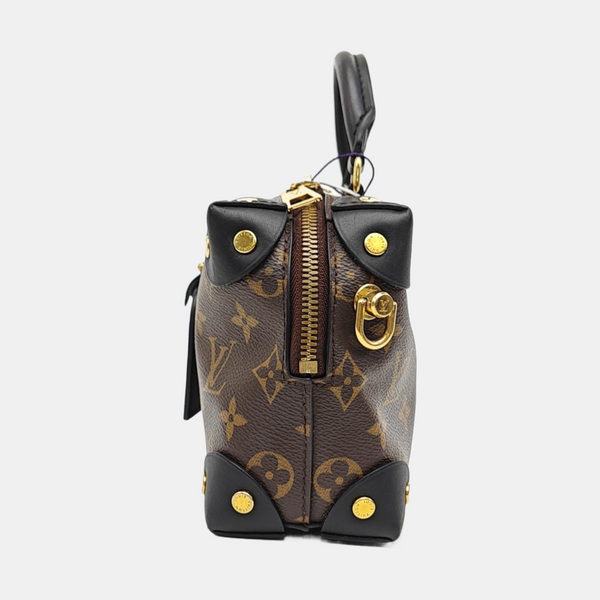 PETITE MALLE Monogram Coated Canvas Brown