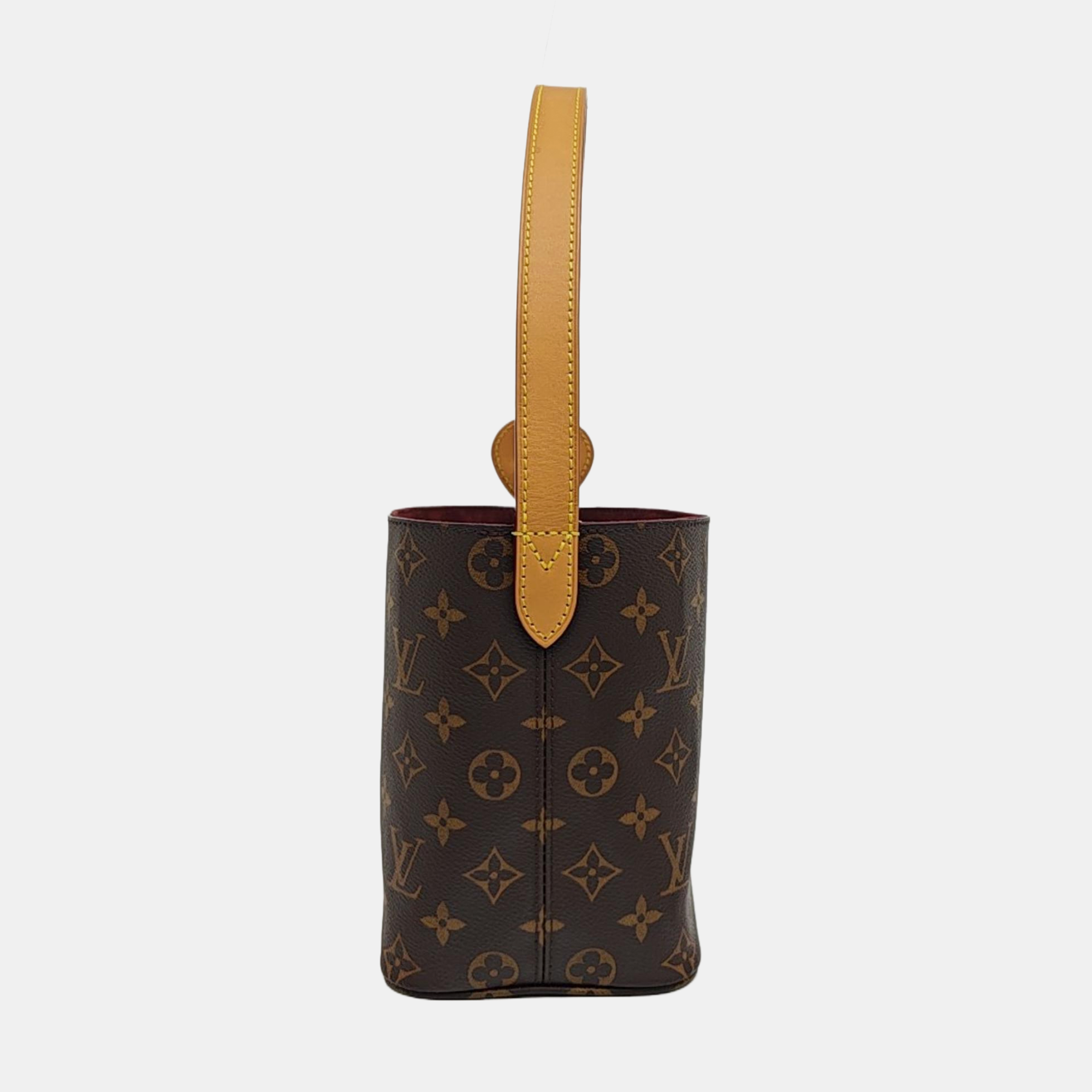 ALL IN BB Monogram Coated Canvas Brown