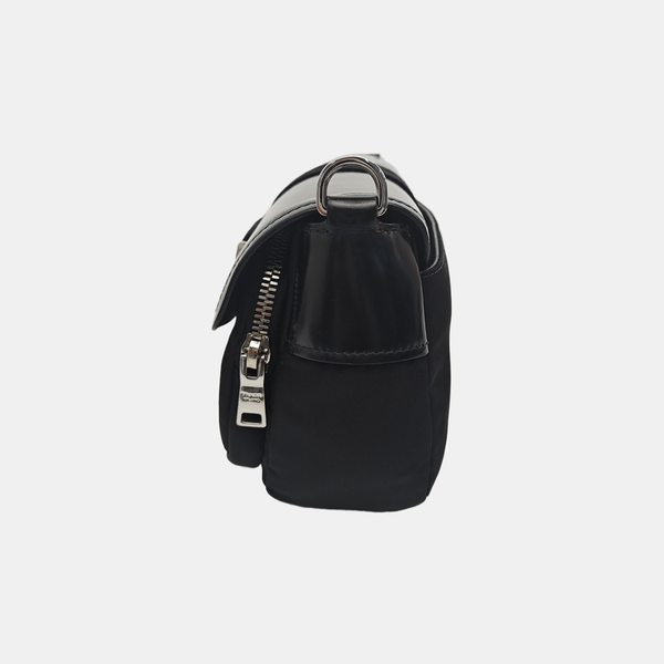 Fabric Shoulder Bag Black
