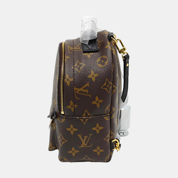 PALM SPRINGS Mini Monogram Coated Canvas Brown