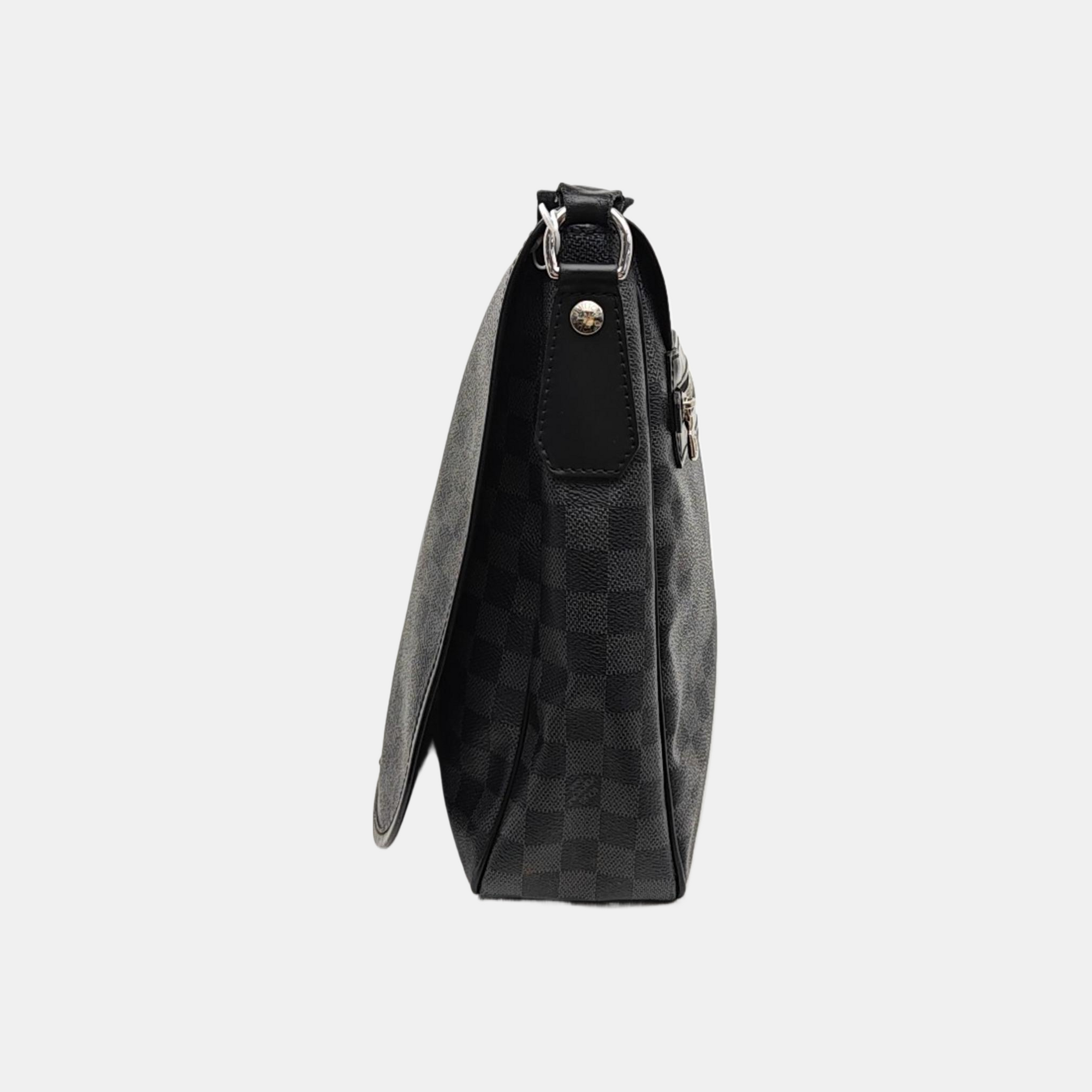 DANIEL GM Damier Graphite Coated Canvas Gray