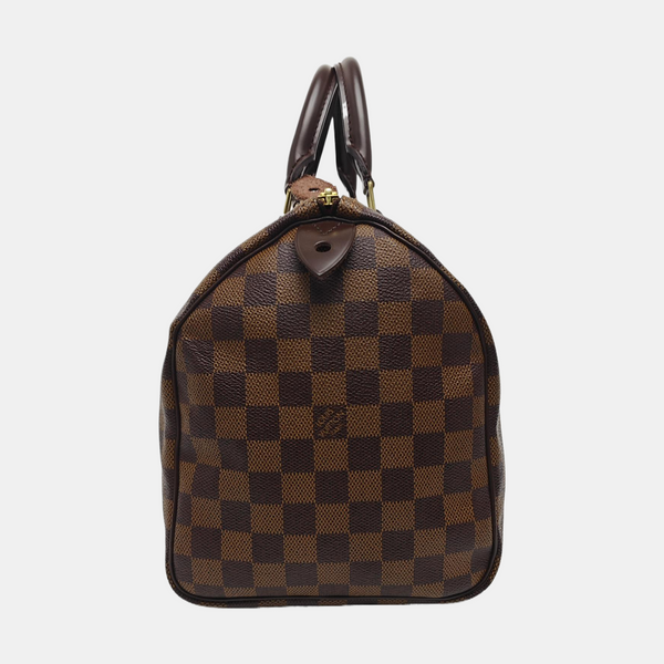 SPEEDY 30 Damier Ebene Coated Canvas Brown