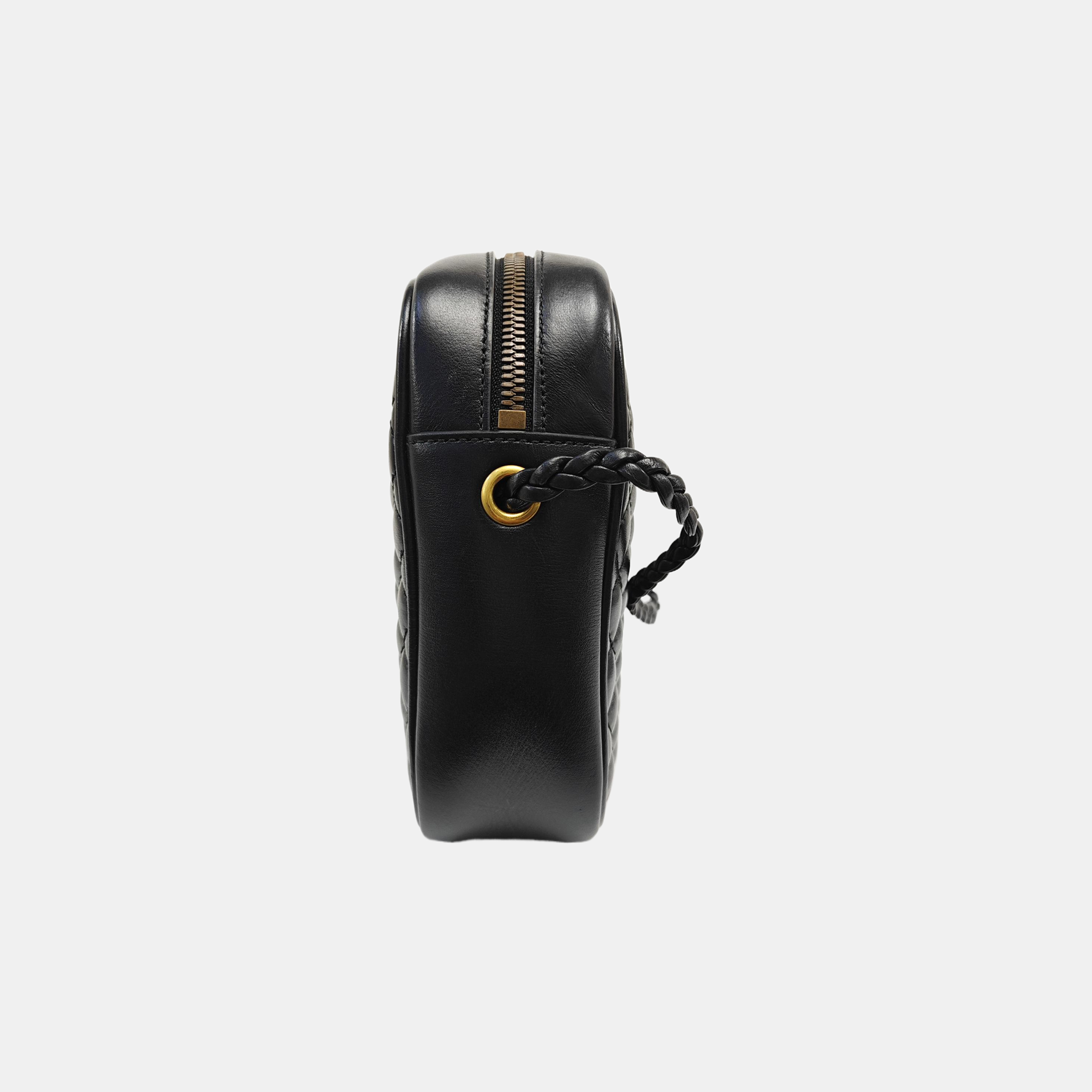 Ophidia Small Quilted Calfskin Black
