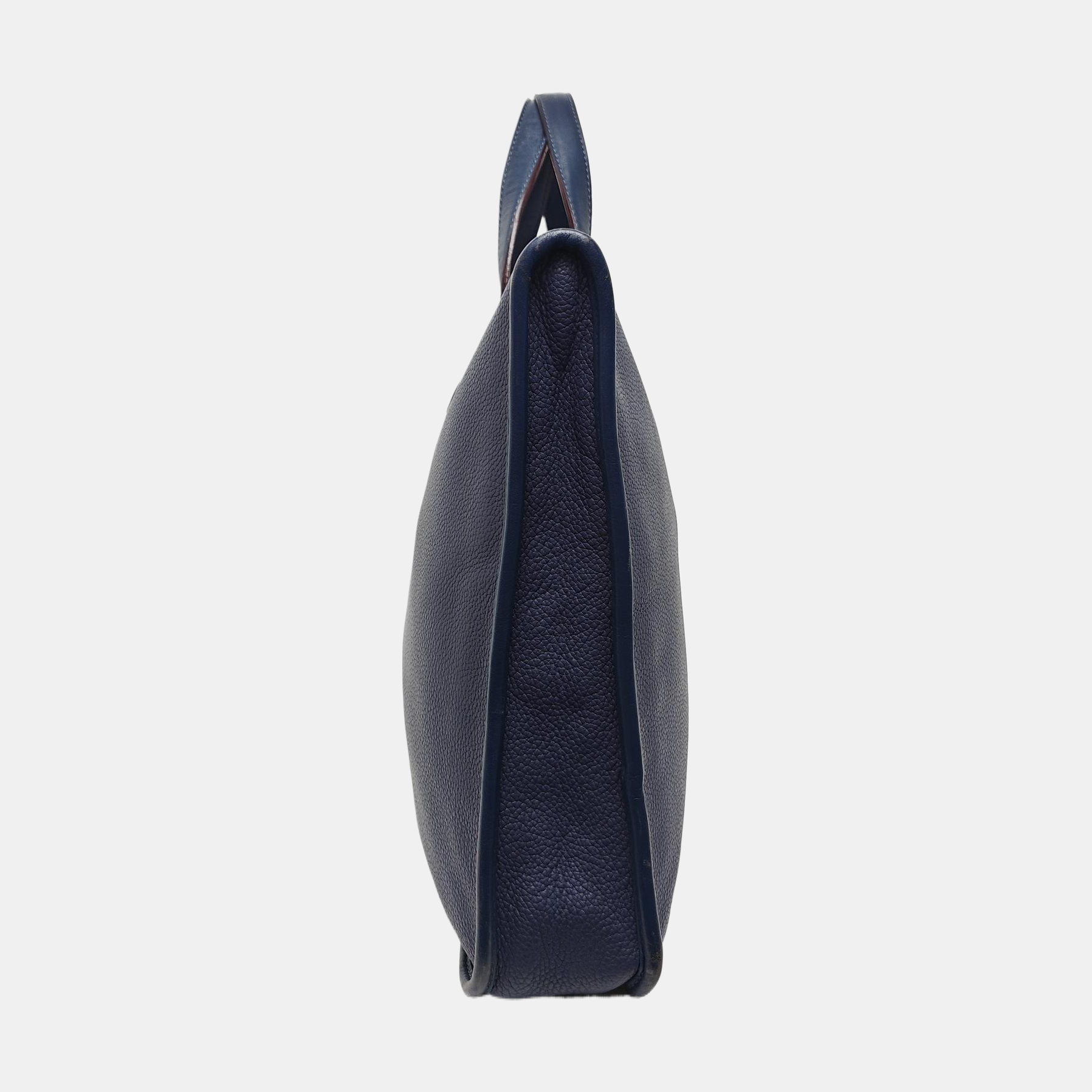 Calfskin Top Handle Bag Blue
