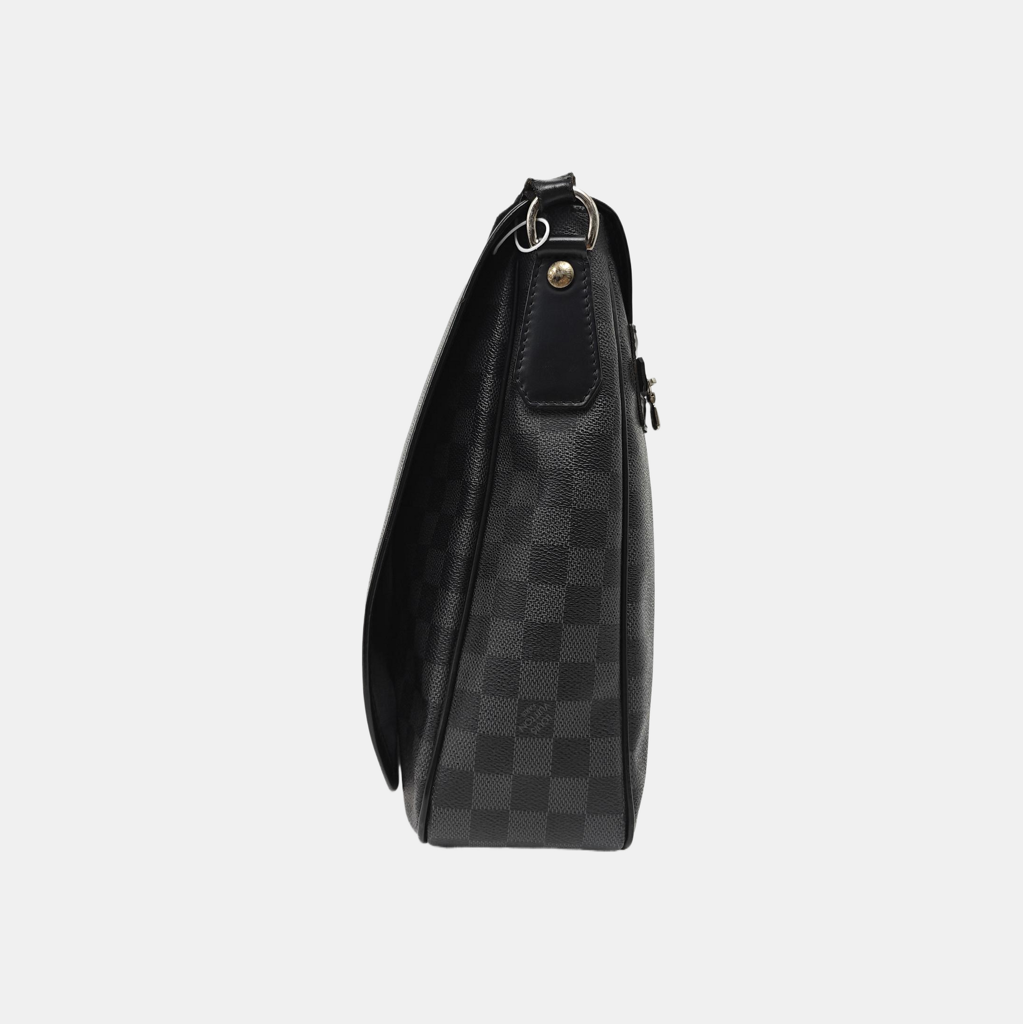 DANIEL GM Damier Graphite Coated Canvas Gray