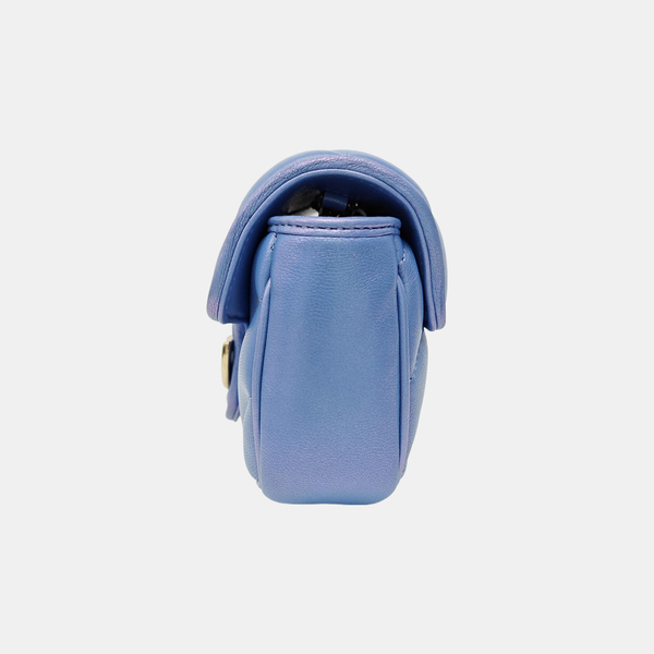 GG Marmont Super Mini Lambskin Blue