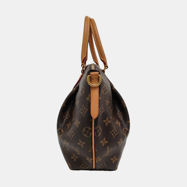 TURENNE Monogram Coated Canvas Brown