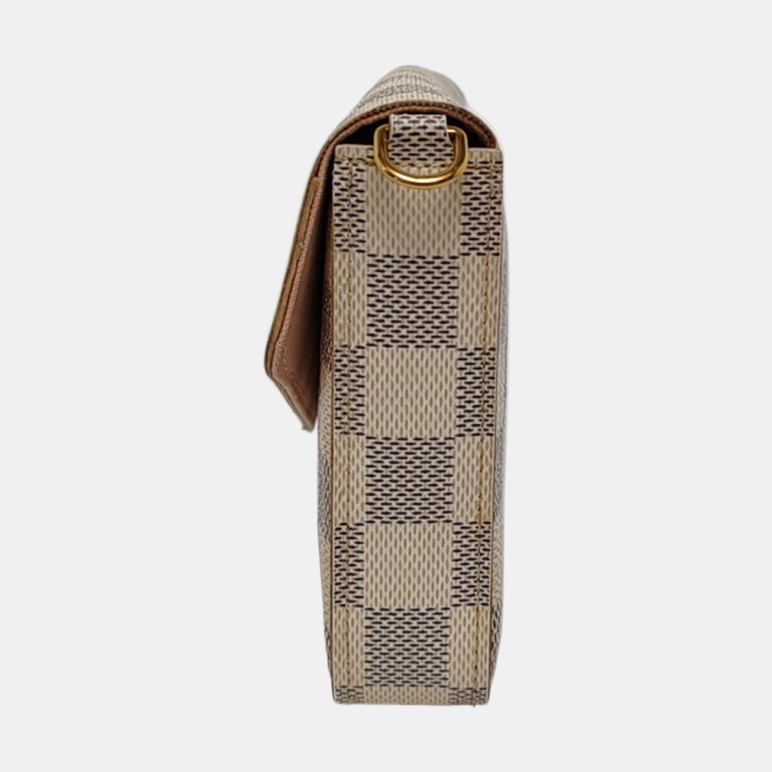 Authenticated pre-owned  FÉLICIE Damier Azur Coated Canvas White - Crossbody Bag at Looply