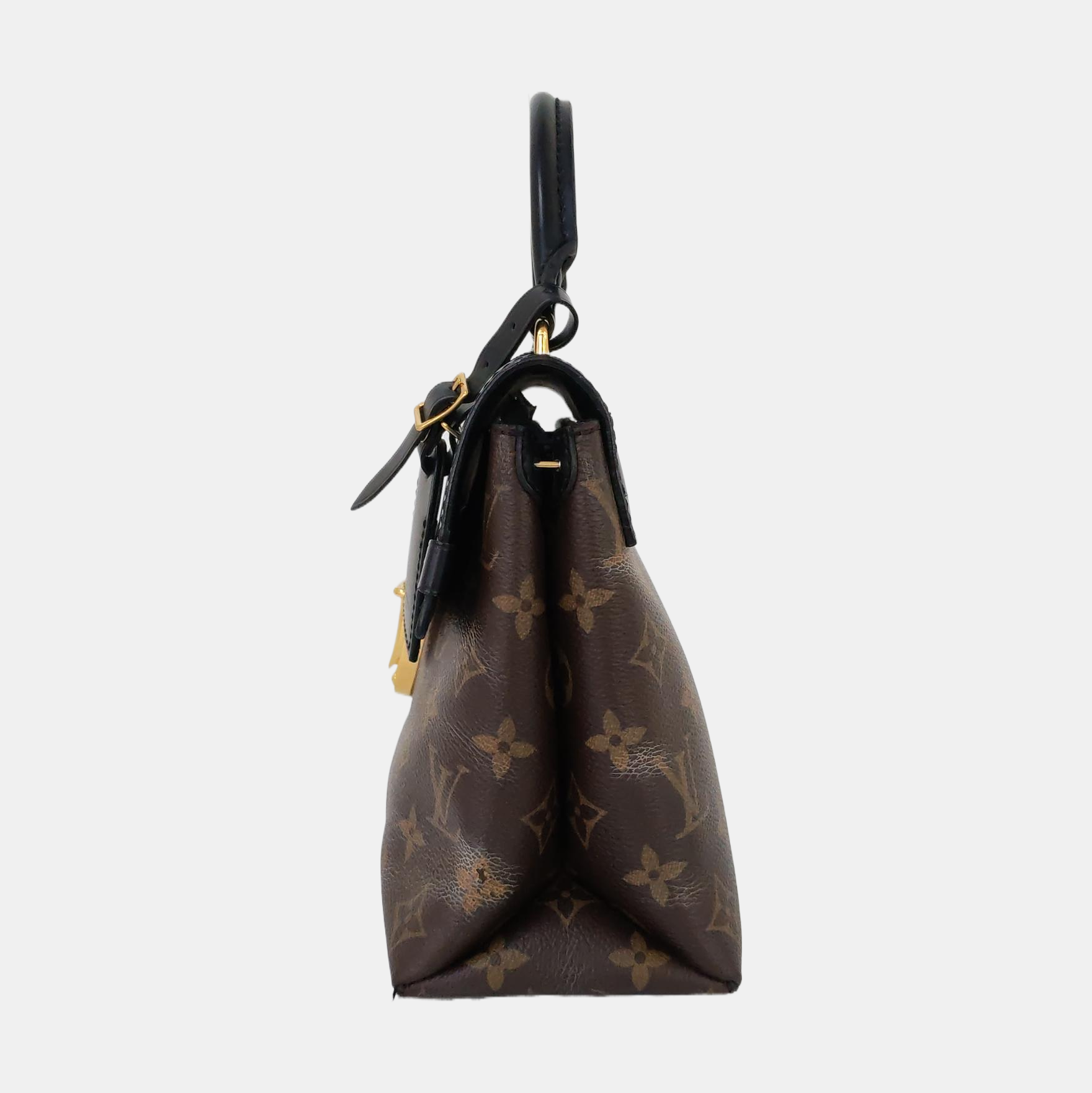 ONE HANDLE Monogram Coated Canvas Brown