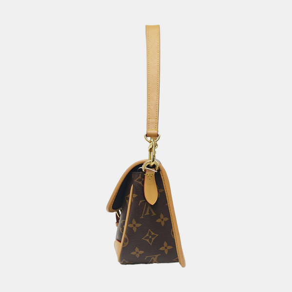 DIANE Monogram Coated Canvas Brown