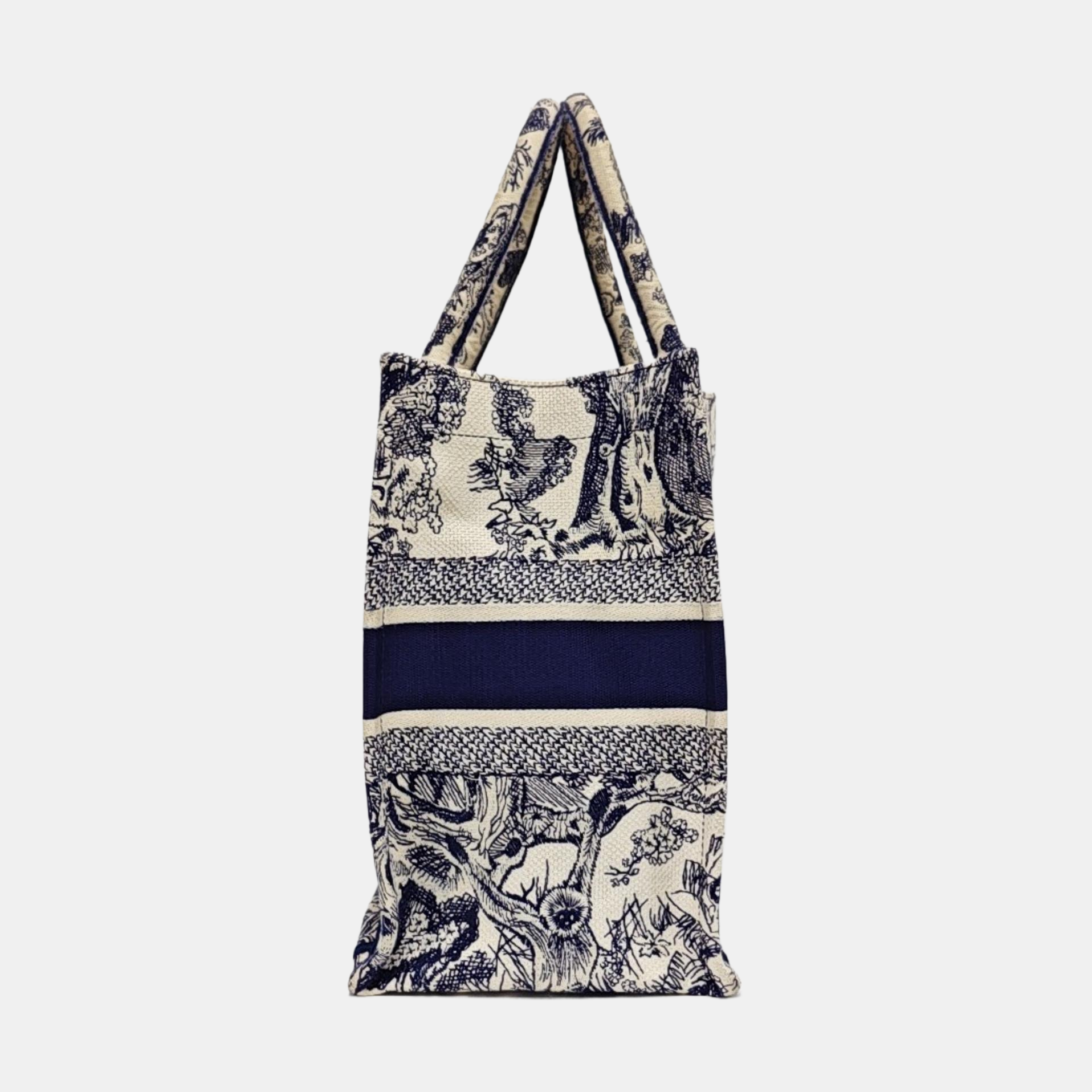 Authenticated pre-owned  Book Tote Medium Canvas Blue - Tote Bag at Looply