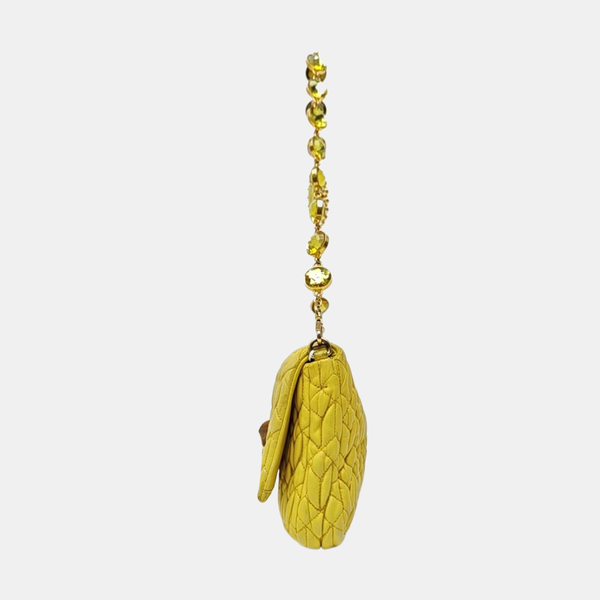 Crystal Quilted Lambskin Yellow